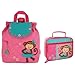 Stephen Joseph Quilted Girl Monkey Backpack and Lunch Box