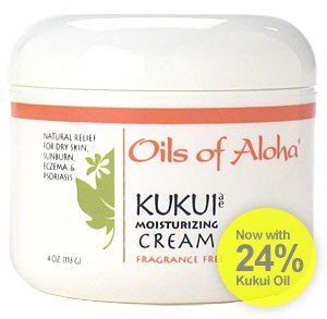 Huge save onlotions for sunburn Oils of Aloha Kukui Moisturizing Cream - 4 oz. Fragrance Free