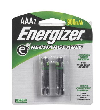 Energizer NH12BP-2 AAA Nickel Rechargeable Battery (2-Pack)