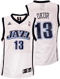 Mehmet Okur Utah Jazz White Youth Replica Adidas NBA Jersey