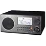 Black Sangean AM/FM RDS Digital Tuning Wooden Cabinet Table-Top Radio