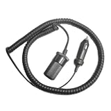 12-Volt Extension Cord for Car, Boat or RV - 15' Coiled Cord