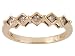 10KT RG .25CTW CHAMPAGNE DIAMOND RING