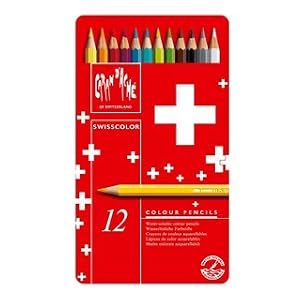Color Pencils Metal Box 12 by Caran D'ache of Switzerland