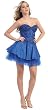 Strapless Fancy Cocktail Party Junior Prom Dress #2578