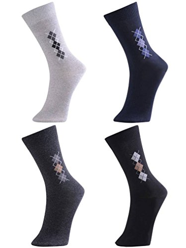 Fashion Mic Mens Cotton Blended Dress Socks- Multiple Styles