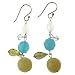 Handmade Jade, Agate & Crystal Bead Earrings With Sterling Silver