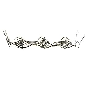 6-Bottle/ 16-Wine Glass Hanging Wine Holder by 