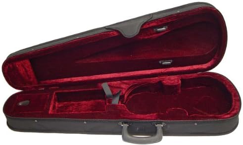 ViolinSmart 4/4 Violin Case (BLACK Exterior; BURGUNDY Interior)