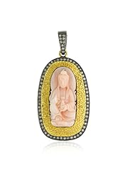 Religious 18kt Gold Genuine Gemstone Buddha Pendant Jewelry