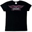 Aerosmith - Rhinestone Logo Ladies T-Shirt