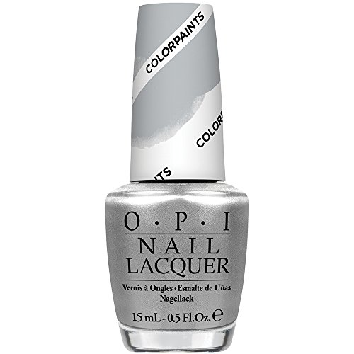 OPI Nail Lacquer, Silver Canvas, 0.5 Ounce OPI Nail Lacquer, Silver Canvas, 0.5 Ounce