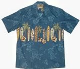 Hawaiian Shirt, Blue Palm Board