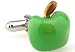 School Teaher Green Granny Smith Apple Cufflinks Cuff Links