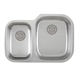 Buy 30 Inch Stainless Steel Undermount 40 60 Double Bowl Kitchen Sink - 16 Gauge by eModernDecor Inc.