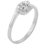 Sterling Silver Cz Double Curl Wrap Ring