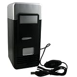 Mini Desktop Fridge Cooler Personal Fridge(Black)
