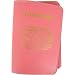 Baekgaard Leather Coral International genuine leather embossed passport holder