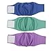 wegreeco Washable Dog Diapers - Washable Male Dog Belly Wrap - Pack of 3 - (Blue,Green,Purple,X-Large)