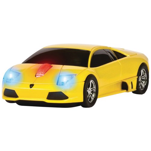 Four Door Media Wireless Mouse - Lamborghini Murciélago, Yellow (RM-09LGMCYXA)