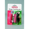 Beaphar Finger Dog Toothbrush Teeth Dental Care Red