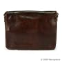 ALTA FINANZA - Italian Leather Messenger Bag Large, Vintage Brown