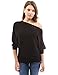 PattyBoutik Women's One Shoulder Batwing Ribbed Sweater