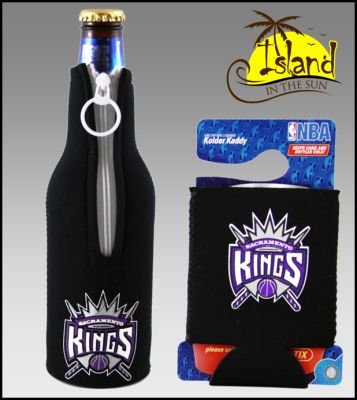 SET OF 2 SACRAMENTO KINGS CAN & BOTTLE KOOZIE COOLER