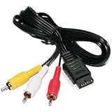 6-Feet RCA AV Audio/Video Cable for PlayStation and PlayStation 2 - Bulk Packaging