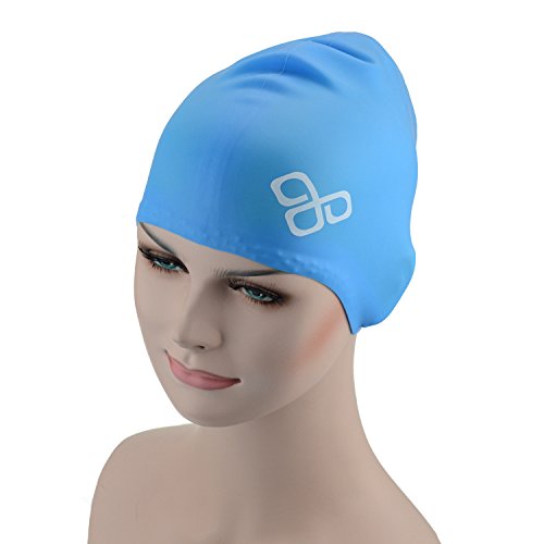 Waterproof Extra Large Swim Caps for Long Hair Silicone Swimming Cap