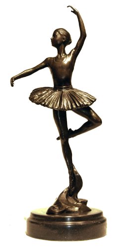 Bronze Ballerina Dancer Art Nouveau Statue