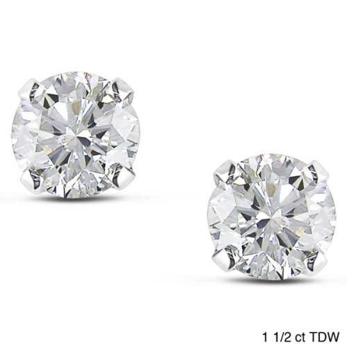 Certified diamond earrings Clearance