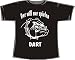 Der will nur spielen: Dart; Frauen T-Shirt schwarz