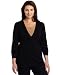 Pendleton Women's Plus-Size Washable V Neck Cardigan, Black, 1X
