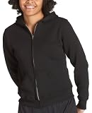  : Russell Women's Dri Power Fleece Full Zip with Hood, Blackness, Small