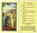 Angelus Prayer - Annunciation Holy Card (800-062)