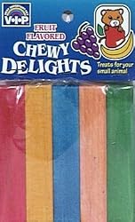 Fruit Flavored Chewy Delights, Small Animal Chew Sticks - 5 Pack