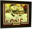 Joe Montana Jerry Rice Signed Framed 49ers 16x20