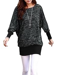 Acrylic/Knit Scoop Neck Tunic 