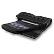 QuickFlipCase for Google's NEW Nexus S, Samsung Galaxy S, and Droid 2 Phone, Grantwood Technology's Premium Leather Horizontal Flip Case (Black)