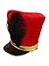 Band Major or Toy Soldier Hat Costume, Red Black, One Size