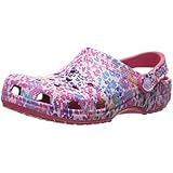crocs Women's Classic Floral Print Clog Mule