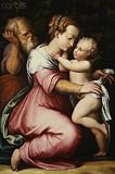 Wallmonkeys Peel and Stick Wall Decals - The Holy Family by Giorgio Vasari - 18H x 12W Removable Graphic