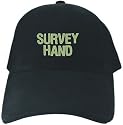 CAPS BLACK EMBROIDERY " SURVEY HAND FUN "