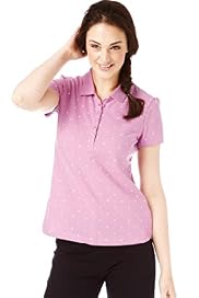 Pure Cotton Spot Print Piqué Polo Shirt