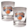 New York Knicks 2pc Rocks Glass Set - Primary Logo NBA Basketball