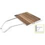 Folding Shower Seat With Stainless Steel Support Frame - Teak