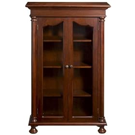Salem 31w 4 - shelf Bookcase With Glass Doors, FOUR SHELF, CAMBRIDGE CHRRY