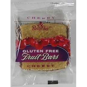 Betty Lou's Gluten Free Fruit Bars, Cherry, 2-Ounce Packages (Pack of 12)