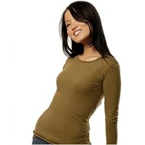 Women's Sheer Jersey Long Sleeve Crew Tee